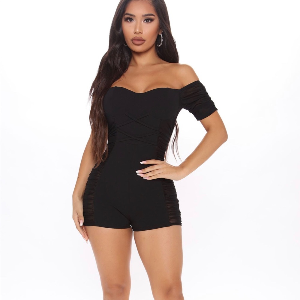 Night Owl ruched romper
